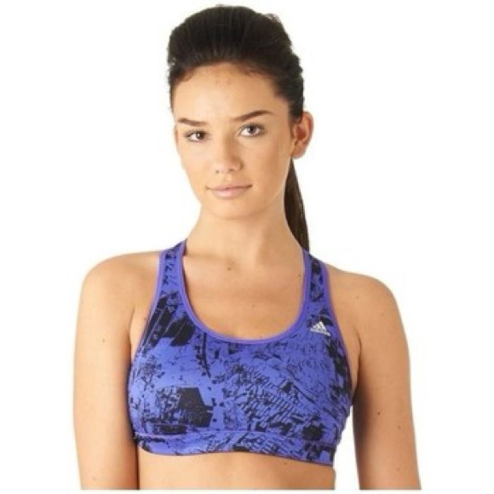 Adidas Blue Sports Bra with Racerback